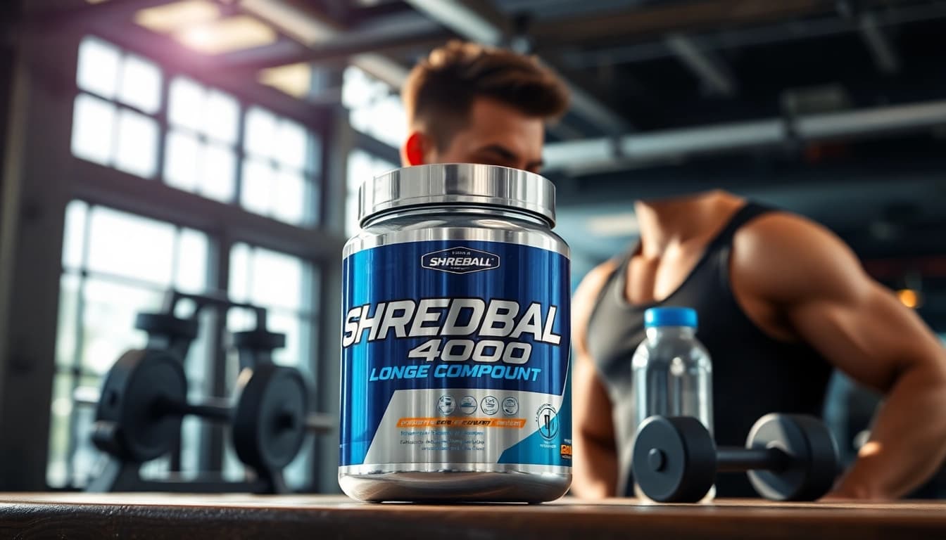 Gebruik Shredbal 400 Shred Long Compound voor optimale afslankresultaten tijdens training.