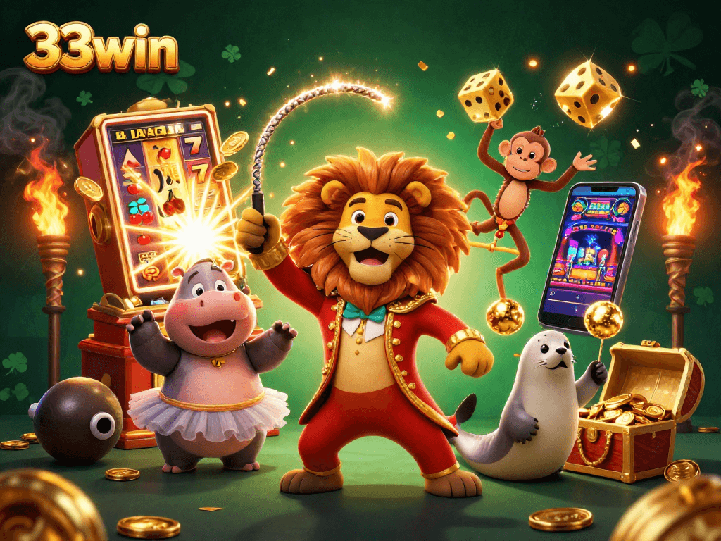 Experience thrilling gameplay and jackpots at 33win with dynamic characters and slot machine action.