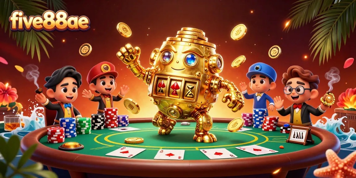 Experience immersive gameplay at five88ae with vibrant casino elements and dynamic characters.
