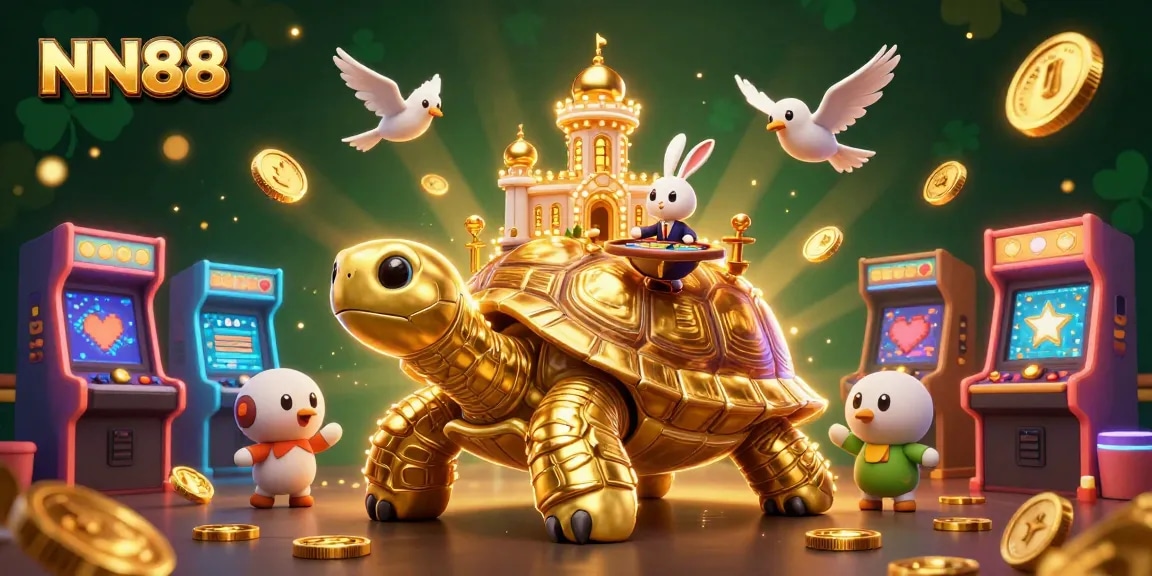 Engage in thrilling casino gameplay at NN88 with vibrant characters and dynamic elements.