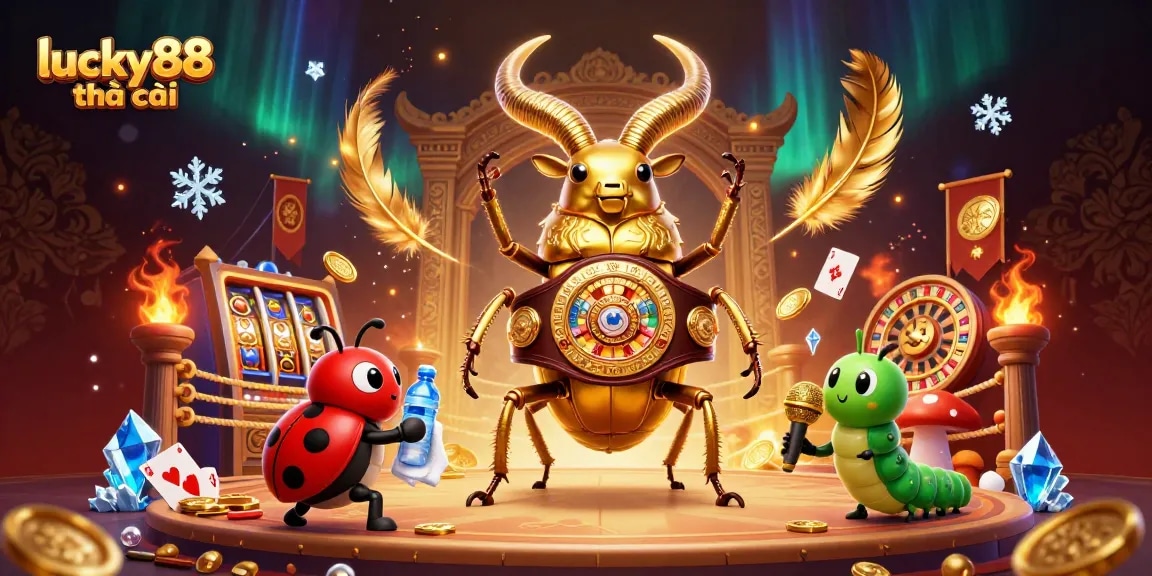 Experience thrilling gameplay at lucky88 nhà cái with an exciting casino atmosphere featuring unique characters.