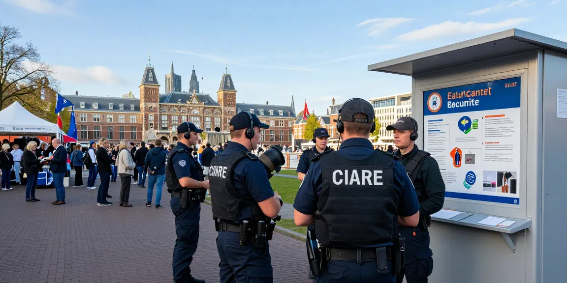 Professional security team ensuring safety at an event in Den Haag, showcasing expertise in beveiliging den haag.