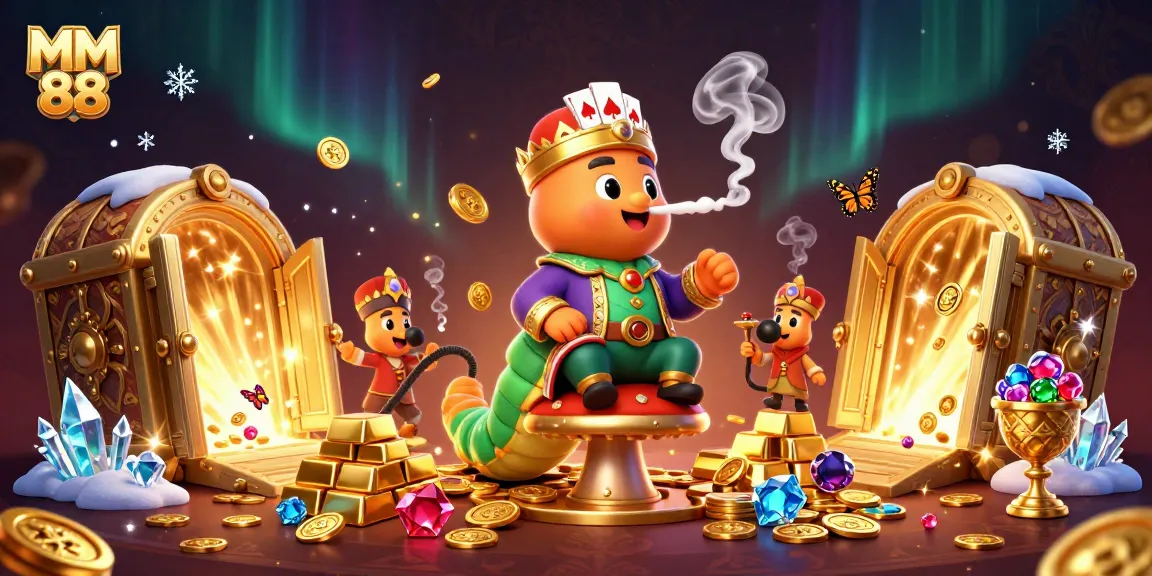 Experience the thrilling MM 88 adventure with vibrant 3D casino characters and rich treasures.