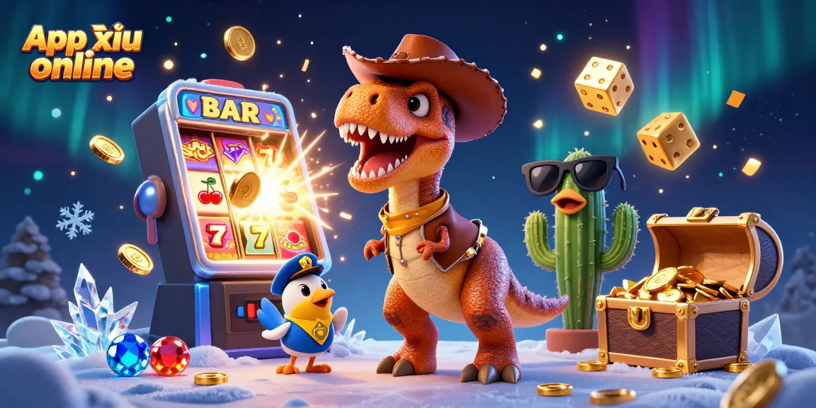 Experience thrilling gameplay with the App tài xỉu online in this immersive casino scene featuring vibrant characters and dynamic elements.