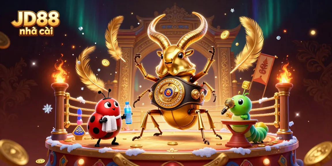 Win big at JD88 nhà cái with a giant stag beetle champion in an exciting casino arena