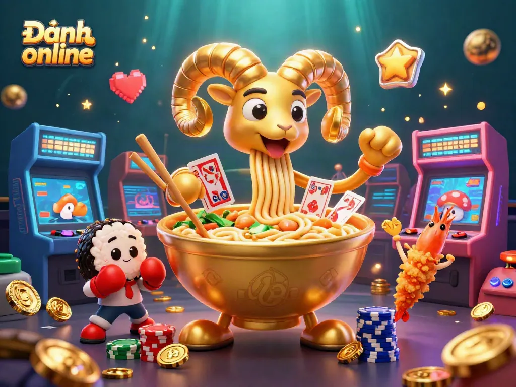Experience thrilling Đánh đề online with dynamic characters in a vibrant casino scene.