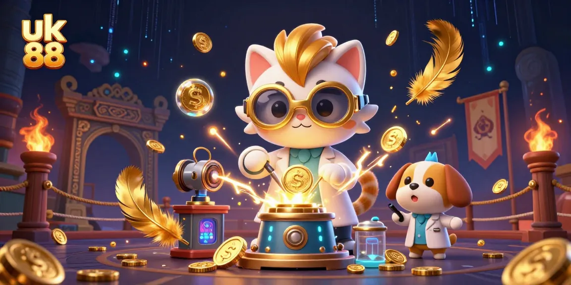 Experience exciting wins at uk 88 with a vibrant scene of animated gambling adventures.