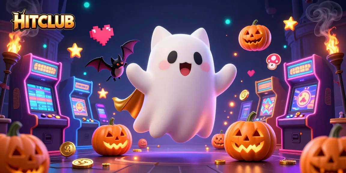 HitClub showcases exciting gameplay in a vibrant haunted casino environment, featuring playful characters and engaging elements.