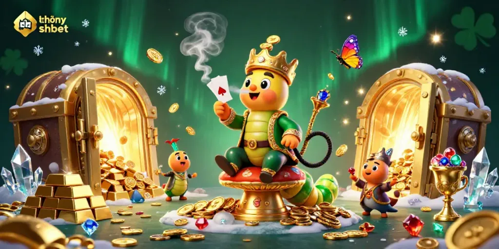 Engage with link không chặn shbet through a vibrant casino world featuring a mystical caterpillar master.