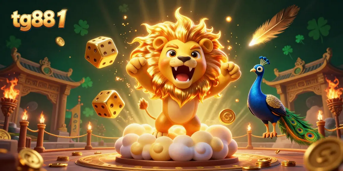 Spin the reels of tg88 1 with golden coins and dynamic betting elements in an exciting casino illustration.