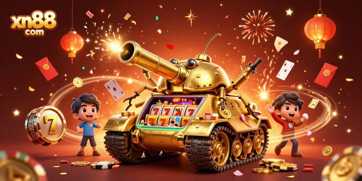 Experience the thrill of xn88 com with an immersive casino scene filled with 3D elements and excitement.