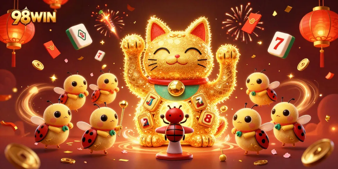 Experience vibrant casino thrills at 98WIN with iconic symbols and enchanting elements.